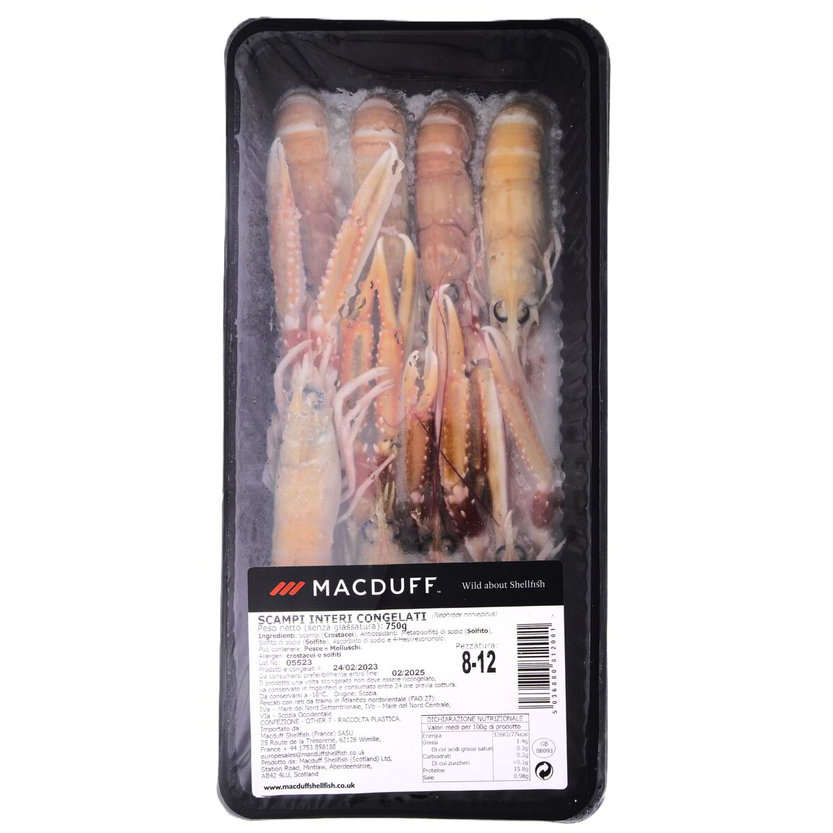 Macduff Scampi Interi Congelati 750 g spesa online Supermercati Visotto ...