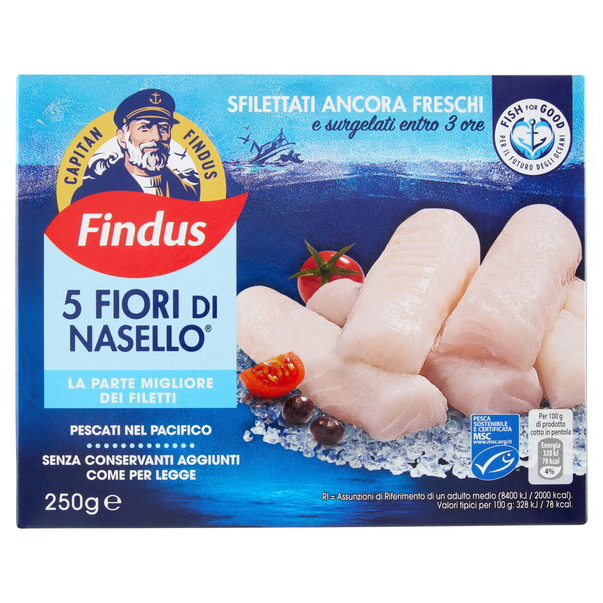 Findus Cod Capitan Findus 5 Fiori Di Nasello 250 g spesa online Supermercati ...