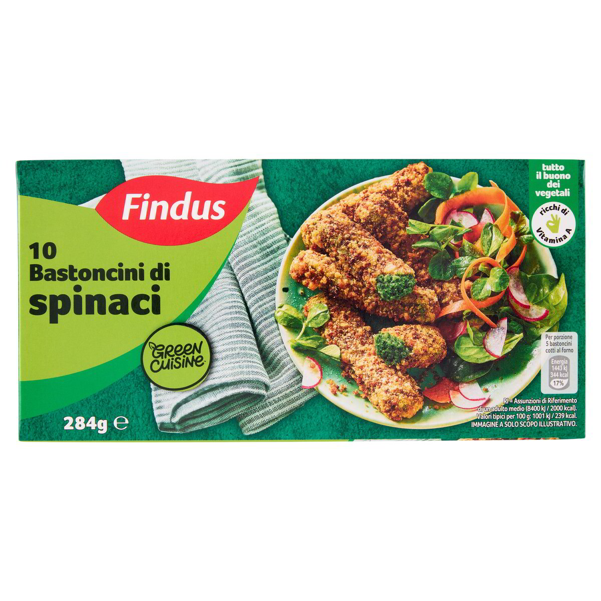 Findus Cod Findus Green Cuisine 10 Bastoncini di Spinaci 284 g spesa online ...