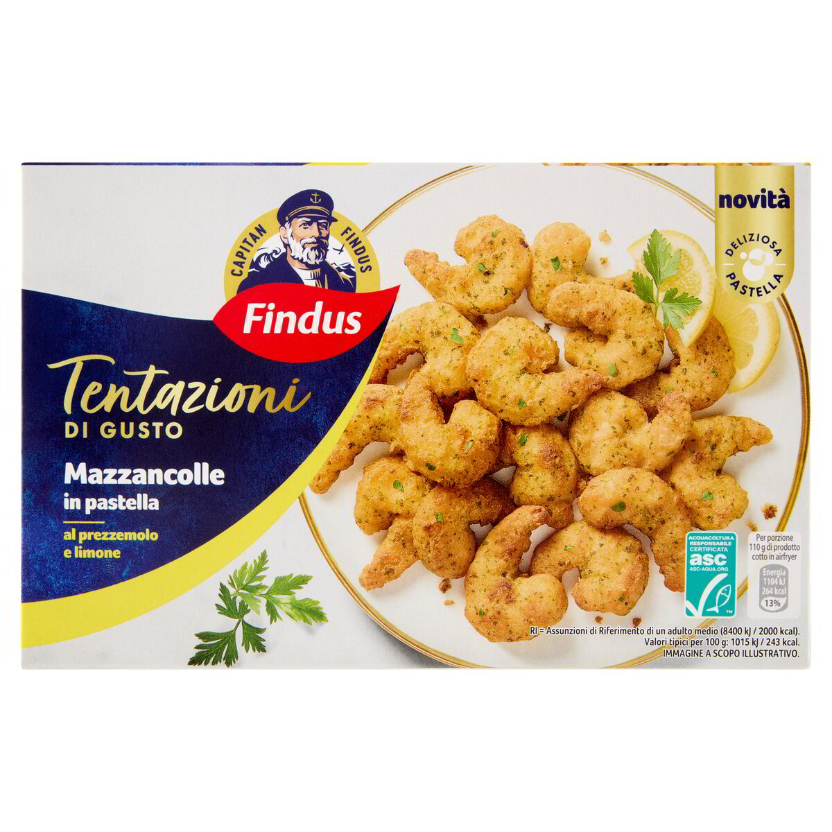 Findus Cod Capitan Findus Tentazioni di Gusto Mazzancolle in Pastella 220 g spesa ...